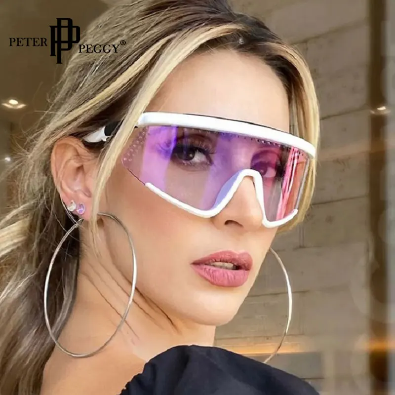 Fashion Sports Sunglasses Goggles Women Men Oversized One Piece Sun Glasses Shades UV400 Punk Windproof Glasses
Fashion Sports Sunglasses Goggles Women Men Oversized One Piece Sun Glasses Shades UV400 Punk Windproof Glasses