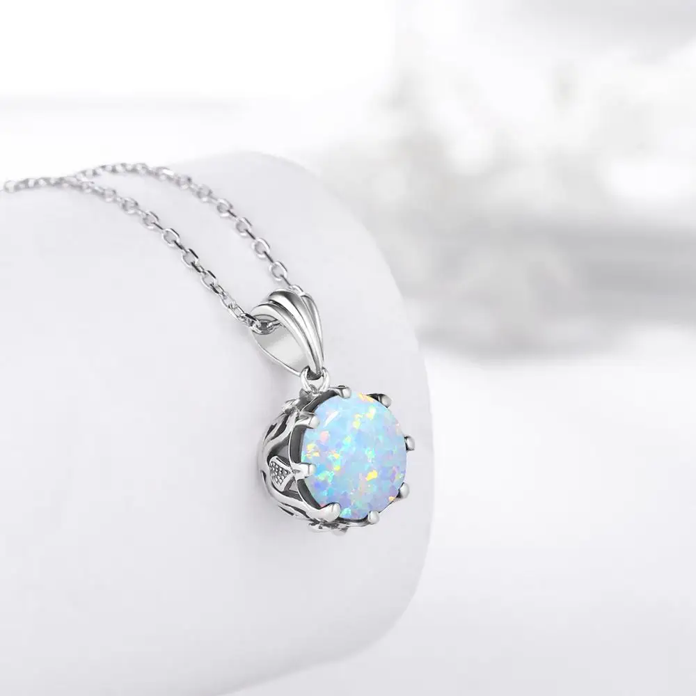Silver 925 Pendant For Women Noble Romantic Round Opal Pendant Necklace Exquisite Fashion Jewelry Girlfriend Birthday Party Gift
Silver 925 Pendant For Women Noble Romantic Round Opal Pendant Necklace Exquisite Fashion Jewelry Girlfriend Birthday Party Gift