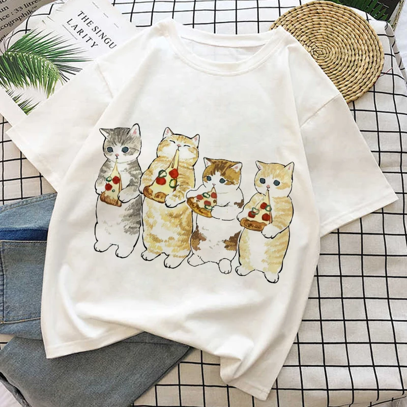 Kawaii Cat Print T-shirt Women Harajuku Aesthetic White Tops Streetwear Tshirt 2021 New Korea Fashion Y2k Casual Female T Shirt
Kawaii Cat Print T-shirt Women Harajuku Aesthetic White Tops Streetwear Tshirt 2021 New Korea Fashion Y2k Casual Female T Shirt