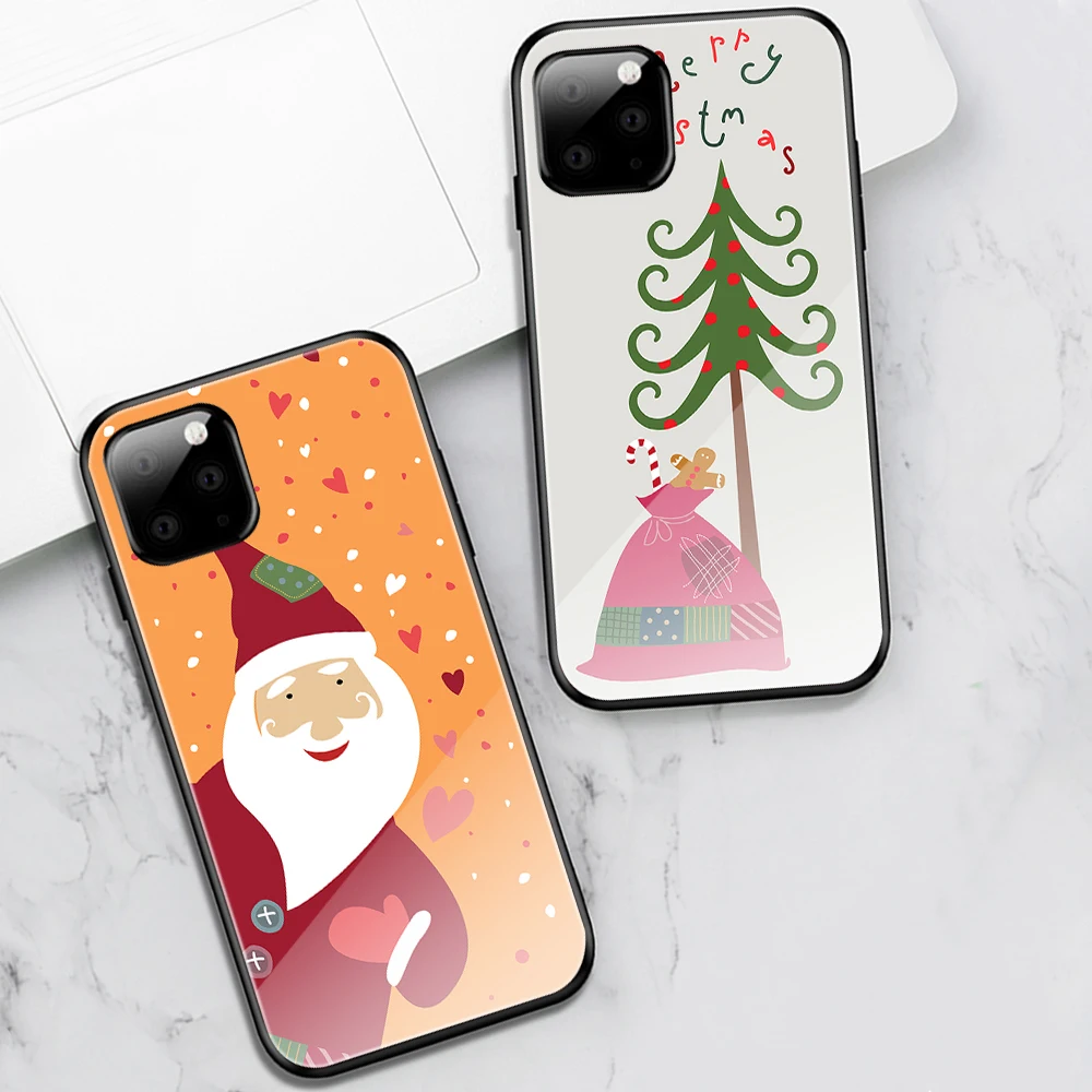 Christmas Santa Claus Glass Phone Case for IPhone 11 12 13 Pro Max Mini X XR XS Max 7 8 6 6s Plus 5S SE 2020 Cute Cartoon Cover
Christmas Santa Claus Glass Phone Case for IPhone 11 12 13 Pro Max Mini X XR XS Max 7 8 6 6s Plus 5S SE 2020 Cute Cartoon Cover