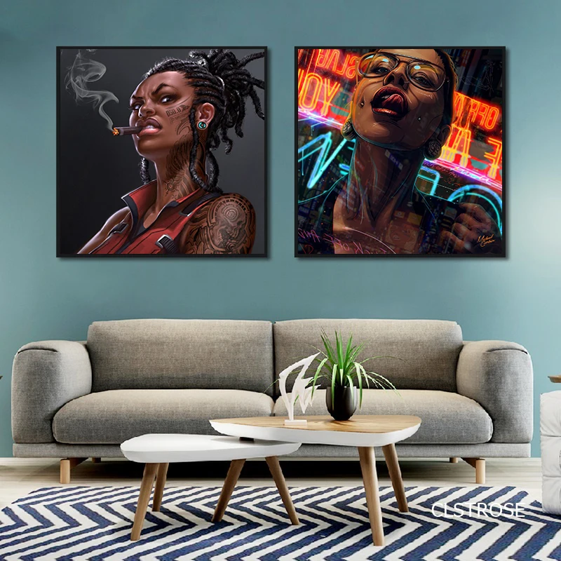Graffiti Style Print Smoking and Sexy Tongue Girls Canvas Painting Oil Painting Wall Picture Poster Modern Wall Art Home Decor
Graffiti Style Print Smoking and Sexy Tongue Girls Canvas Painting Oil Painting Wall Picture Poster Modern Wall Art Home Decor