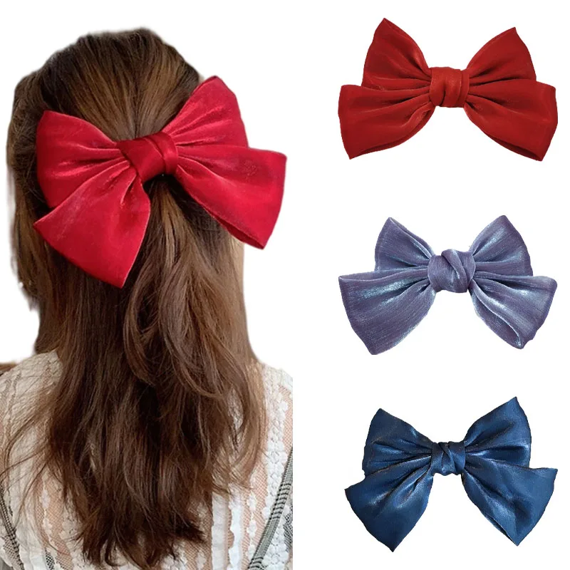 Bows Hairpins for Girls Satin Hair Clip Duckbill Clip Trendy Headdress Hair Clamps Korean Hair Accessories Barrettes Side-Clips
Bows Hairpins for Girls Satin Hair Clip Duckbill Clip Trendy Headdress Hair Clamps Korean Hair Accessories Barrettes Side-Clips