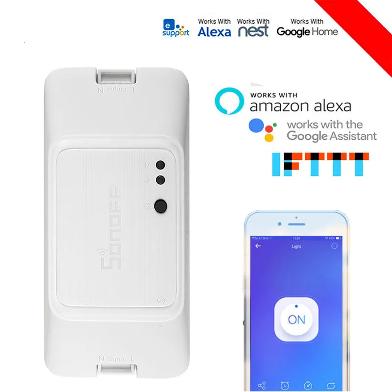 Basic R3 WIFI DIY Smart Control Switch Home Automation Module Compatible With For eWelink Alexa Google
Basic R3 WIFI DIY Smart Control Switch Home Automation Module Compatible With For eWelink Alexa Google