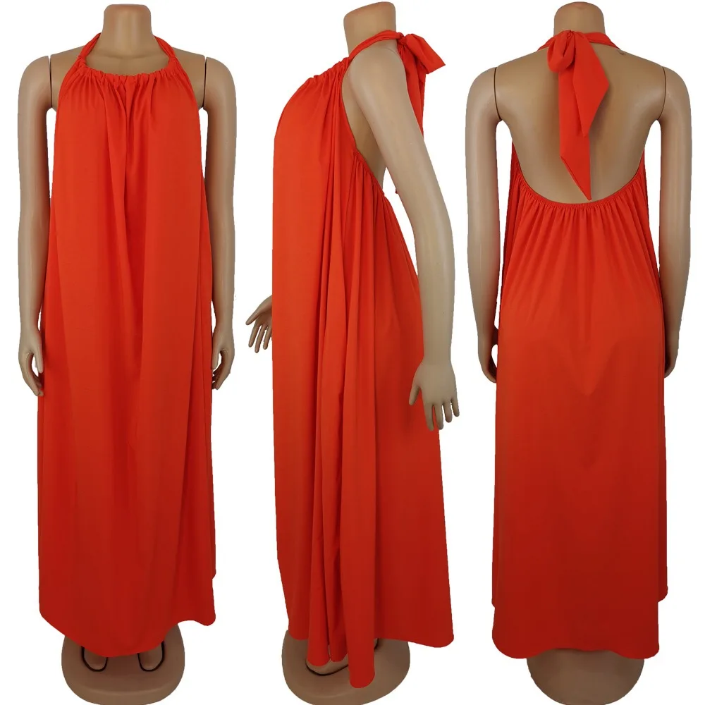 African Dresses For Women Halter Sleeveless Floor Length Loose Sexy Evening Night Party Dinner Long Dress Vestidos Mujer 2021
African Dresses For Women Halter Sleeveless Floor Length Loose Sexy Evening Night Party Dinner Long Dress Vestidos Mujer 2021