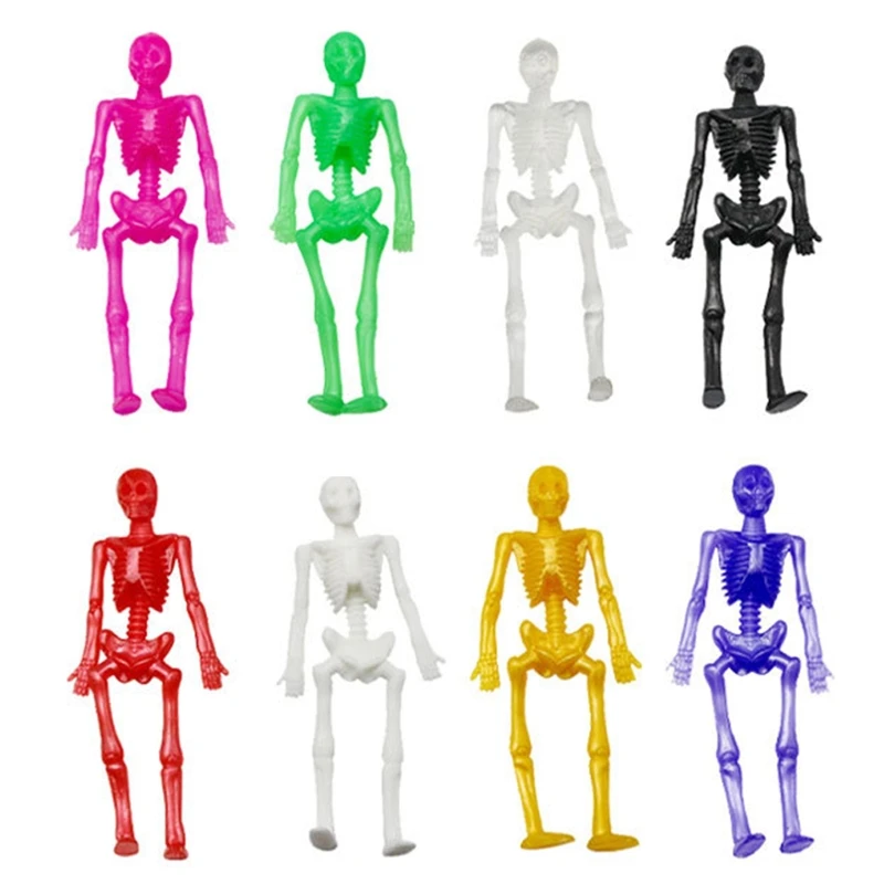 100Pcs Stretchy Skeletons Toys 8 Glitter Color Sensory Bendable Toys Party Favors for Kids Halloween Birthday Gift
100Pcs Stretchy Skeletons Toys 8 Glitter Color Sensory Bendable Toys Party Favors for Kids Halloween Birthday Gift
