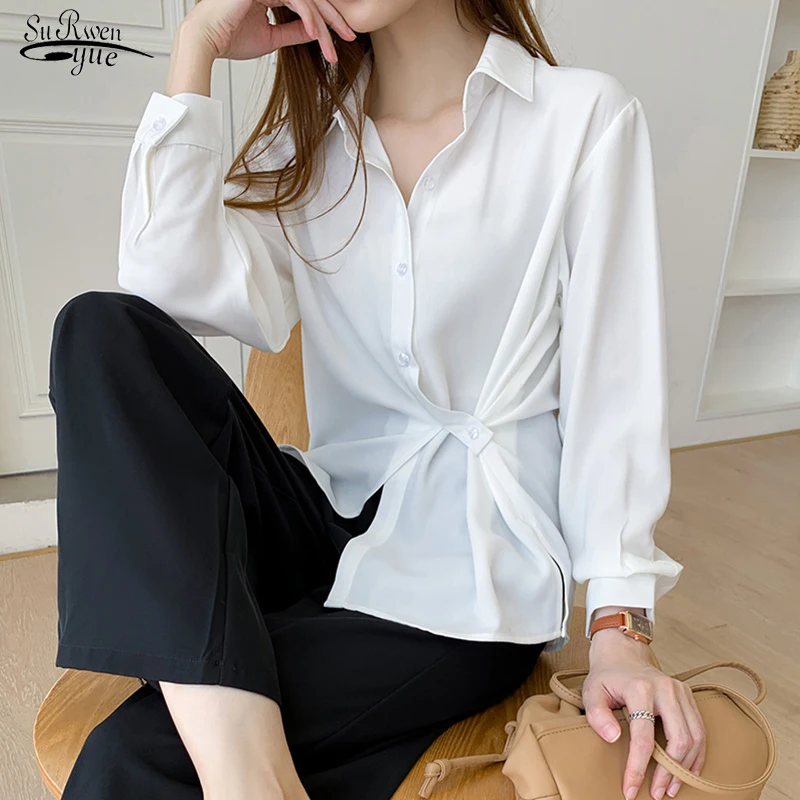 White Shirts Women 2020 New Loose Long Sleeve Shirt and Blouse Turn-down Collar Casual Ladies Tops Blusas Mujer De Moda 11248
White Shirts Women 2020 New Loose Long Sleeve Shirt and Blouse Turn-down Collar Casual Ladies Tops Blusas Mujer De Moda 11248