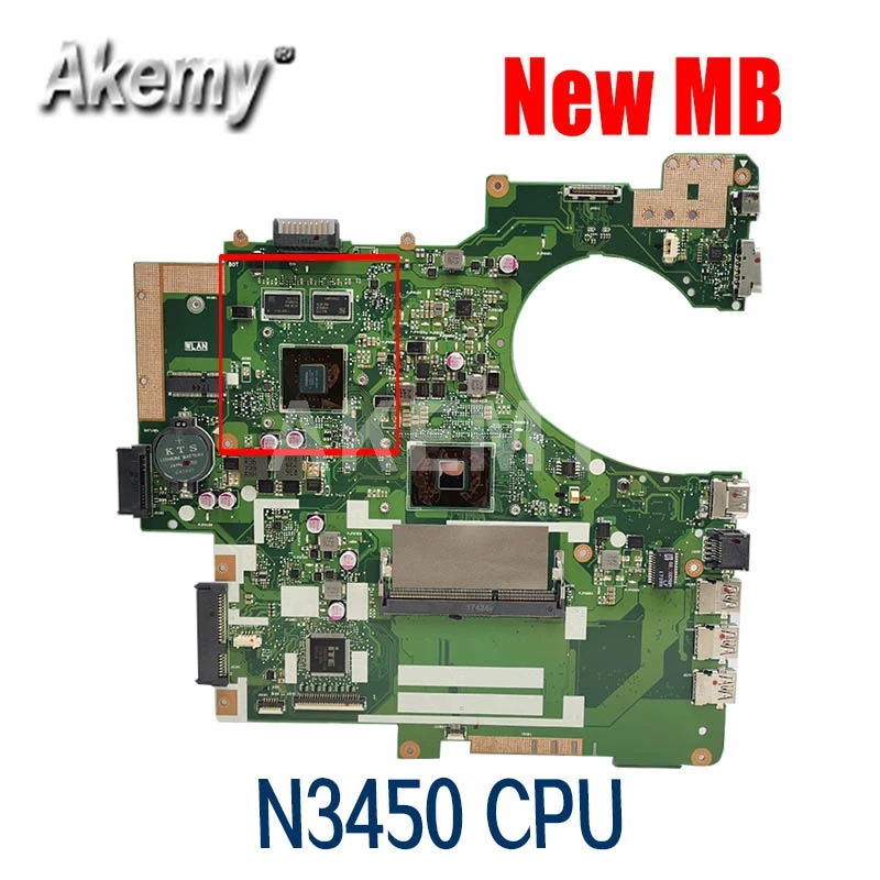 Akemy P2540NV MB._/N3450 (V2G) MainBoard For ASUS P2540NV P2540N P2540 Laptop Motherboard 90NX0160-R00010
Akemy P2540NV MB._/N3450 (V2G) MainBoard For ASUS P2540NV P2540N P2540 Laptop Motherboard 90NX0160-R00010