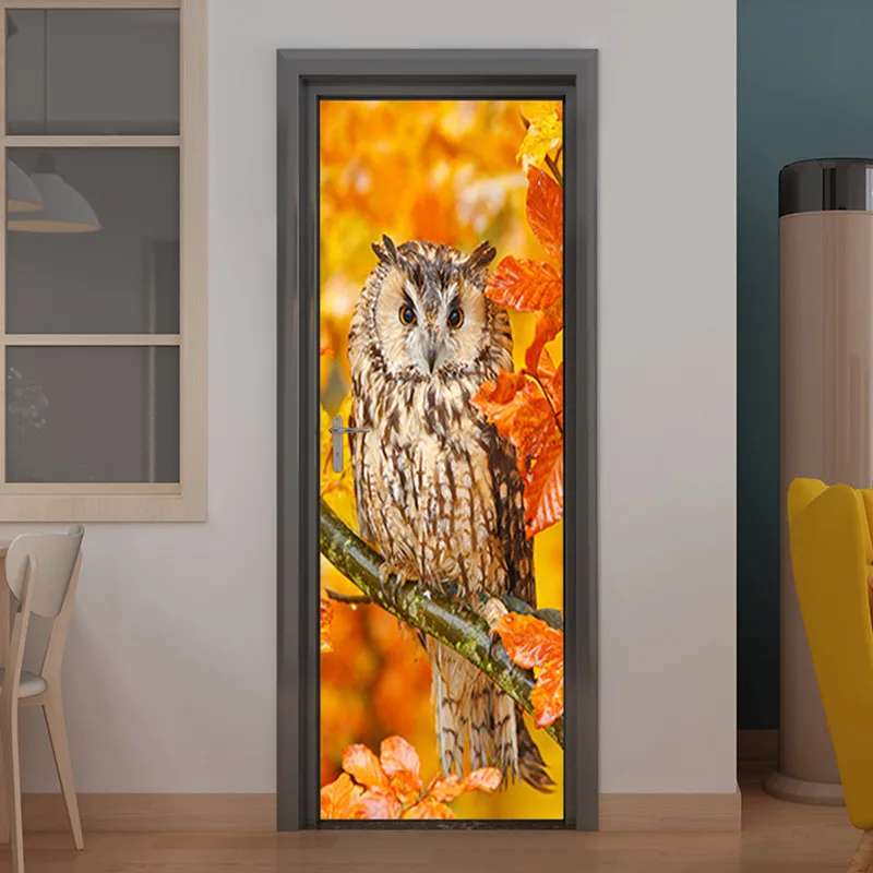 Fashion 3D Self Adhesive Door Stickers Owl Design Bedroom Bathroom Door Renovation Wall Stickers Waterproof Decal Home Decor
Fashion 3D Self Adhesive Door Stickers Owl Design Bedroom Bathroom Door Renovation Wall Stickers Waterproof Decal Home Decor