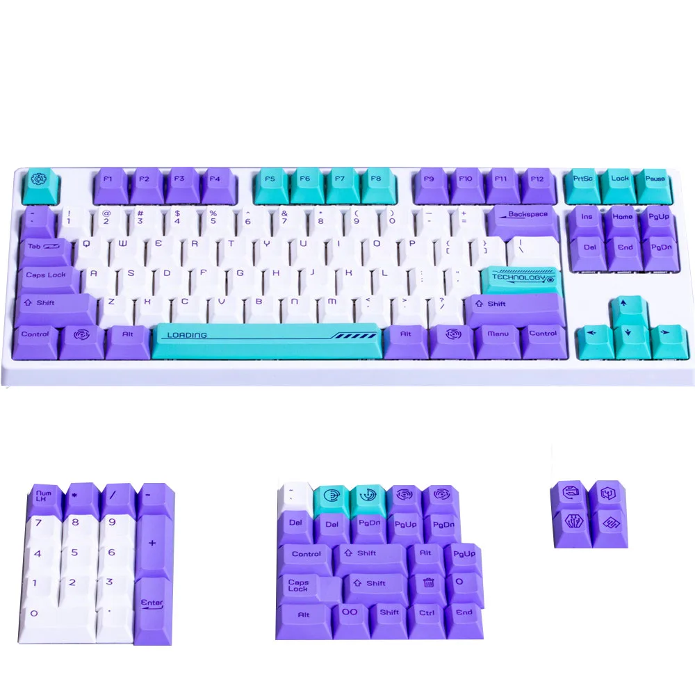 1 set technology core PBT dye sublimation keycap Cherry profile keycaps for MX switch mechanical keyboard
1 set technology core PBT dye sublimation keycap Cherry profile keycaps for MX switch mechanical keyboard