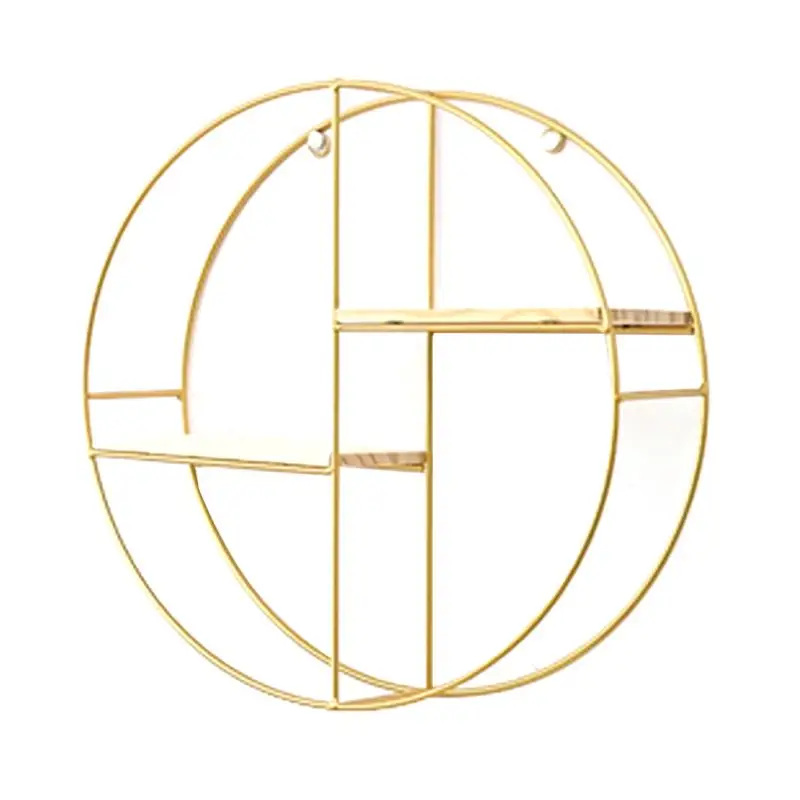 1pc Nordic Style Round Shape Storage Rack Wrought Iron Double-Layer Wall Shelf Bedroom Living Room Wall Hanging Ornament Fi
1pc Nordic Style Round Shape Storage Rack Wrought Iron Double-Layer Wall Shelf Bedroom Living Room Wall Hanging Ornament Fi