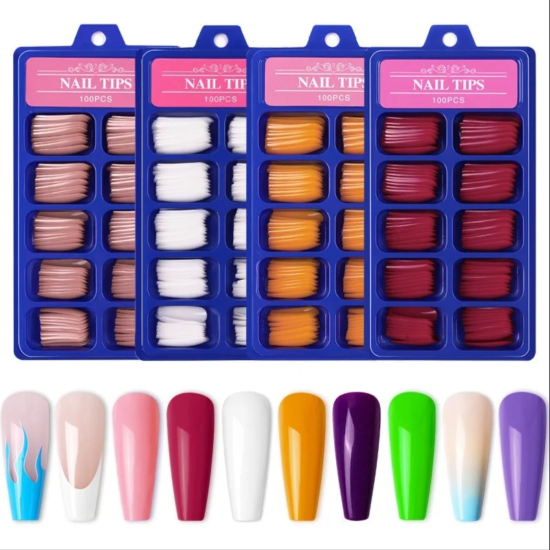 100Pcs Full Cover French Nail Tips with Box Long Coffin Pink and White Fake Nail Art Press on Tips Manicure Supplies 2021
100Pcs Full Cover French Nail Tips with Box Long Coffin Pink and White Fake Nail Art Press on Tips Manicure Supplies 2021