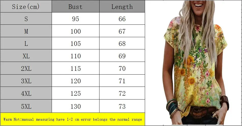 3D Floral Print Boho T-Shirts Women 2021 New Summer Short Sleeve O-Neck Loose Casual Tops Streetwear Female Plus Size S-5XL Tees
3D Floral Print Boho T-Shirts Women 2021 New Summer Short Sleeve O-Neck Loose Casual Tops Streetwear Female Plus Size S-5XL Tees