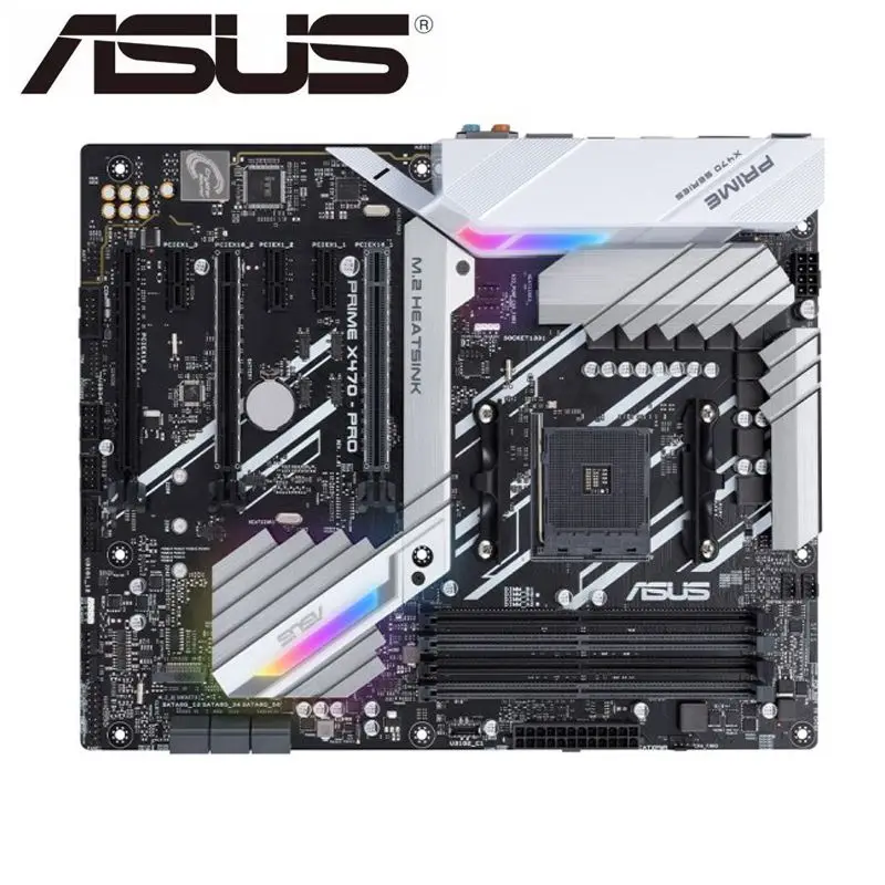Фото Для ASUS PRIME X470-PRO оригинальная материнская плата для AMD Socket AM4 DDR4 64G USB3.1 HDMI M.2 X470 б/у