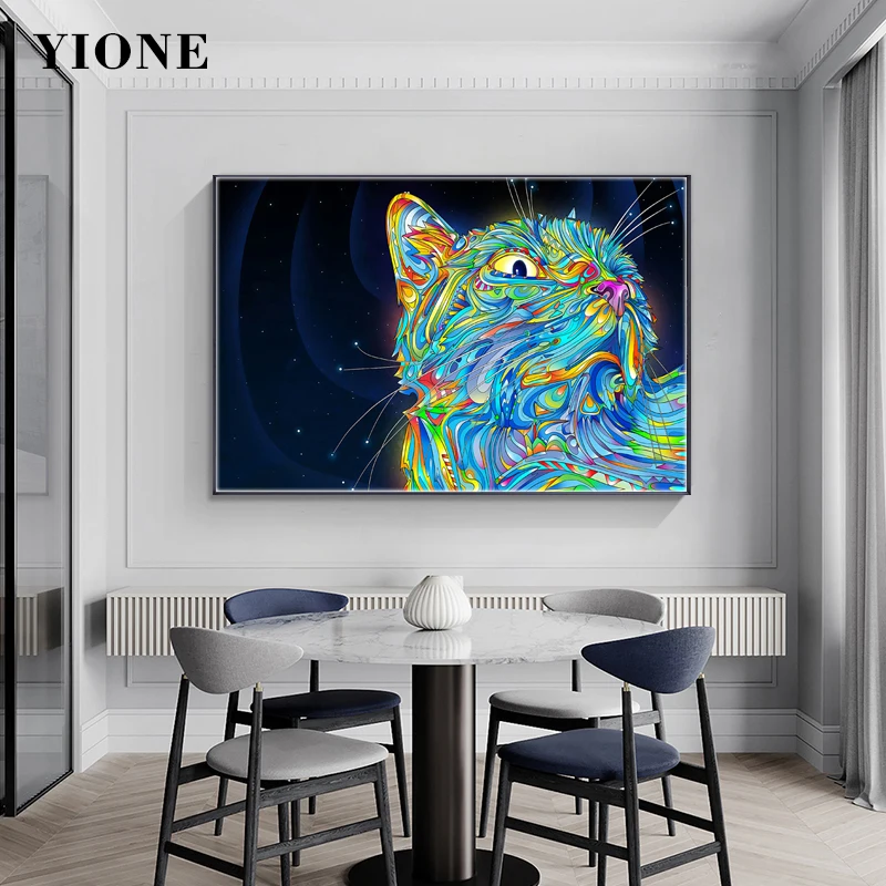 Colorful Cat Starry Sky Wall Art Prints Abstract Animal Canvas Poster Picture Living Room Bedroom Decoration Painting Home Decor
Colorful Cat Starry Sky Wall Art Prints Abstract Animal Canvas Poster Picture Living Room Bedroom Decoration Painting Home Decor