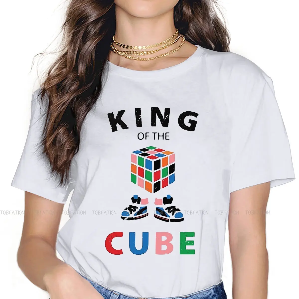 Cube 3D Puzzle Women T Shirt King Female Tops Harajuku Funny Tees Ladies 4XL Cotton Tshirt
Cube 3D Puzzle Women T Shirt King Female Tops Harajuku Funny Tees Ladies 4XL Cotton Tshirt