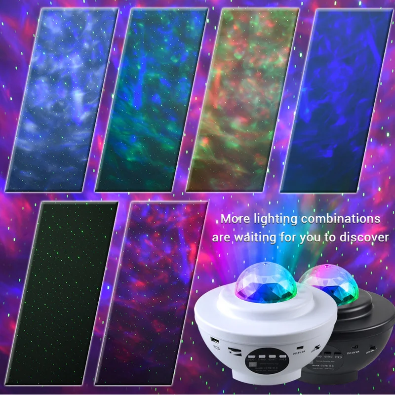 Starry Sky Galaxy Projector Night Light Lamp Blueteeth USB Music Player Star Projector Lights Bedroom Decoration Lamp Present
Starry Sky Galaxy Projector Night Light Lamp Blueteeth USB Music Player Star Projector Lights Bedroom Decoration Lamp Present