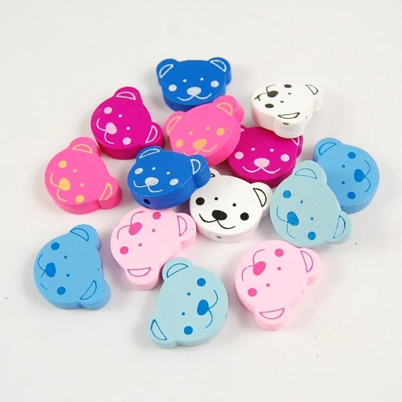 50Pcs/Lot Lead-Free Bear Shape Spacer Wooden Beads for Jewelry Makeing Baby Toys Pacifier Clip Crafts Wood Bead Accessories Lote
50Pcs/Lot Lead-Free Bear Shape Spacer Wooden Beads for Jewelry Makeing Baby Toys Pacifier Clip Crafts Wood Bead Accessories Lote