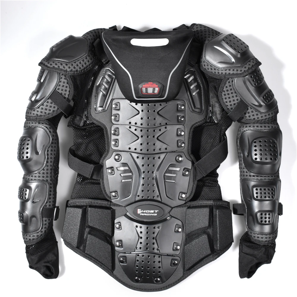 GHOST RACING Motorcycle Jacket Men Full Body Armor Jacket Motocross Racing Protective Gear Back Chest Shoullder Elbow Protection
GHOST RACING Motorcycle Jacket Men Full Body Armor Jacket Motocross Racing Protective Gear Back Chest Shoullder Elbow Protection