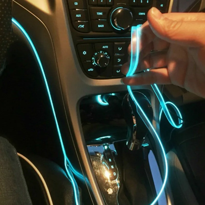 2M Car Interior Accessories Atmosphere Lamp EL Cold Light Line With Cigarette Lighter Dashboard Console Auto LED Ambient Lights
2M Car Interior Accessories Atmosphere Lamp EL Cold Light Line With Cigarette Lighter Dashboard Console Auto LED Ambient Lights