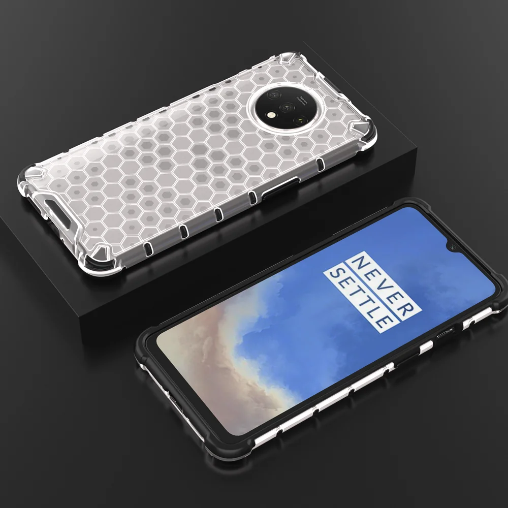 for Etui Oneplus 7T Phone Case Honeycomb Hybrid TPU PC Armor Case on for Oneplus 7T 1+7T Funda Shockproof Transparent Back Cover
for Etui Oneplus 7T Phone Case Honeycomb Hybrid TPU PC Armor Case on for Oneplus 7T 1+7T Funda Shockproof Transparent Back Cover