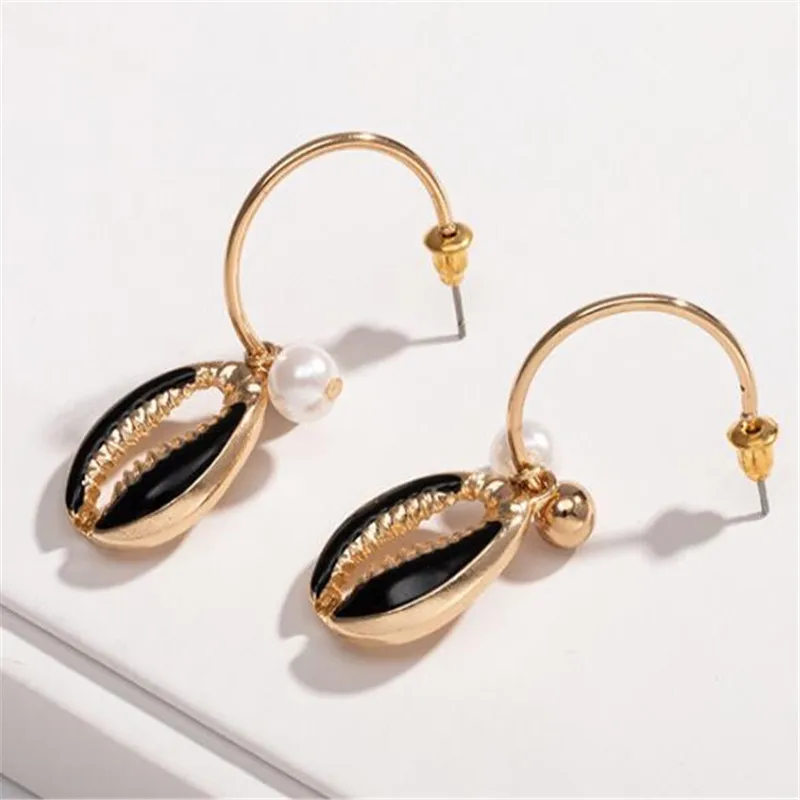Bohemian Style C Shape Multi-color Pearls Shell Earrings Women's Wedding Stud Earrings Fashion Exquisite Jewelry
Bohemian Style C Shape Multi-color Pearls Shell Earrings Women's Wedding Stud Earrings Fashion Exquisite Jewelry