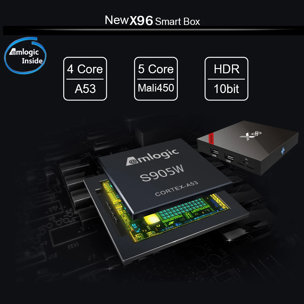 Hot X96 S905W Smart Android 7.1 TV BOX 1GB/8GB 2GB/16GB Amlogic S905W 4K 2.4GHz WiFi X96W Set Top Fast Box PK X96 Mini TVBOX new
Hot X96 S905W Smart Android 7.1 TV BOX 1GB/8GB 2GB/16GB Amlogic S905W 4K 2.4GHz WiFi X96W Set Top Fast Box PK X96 Mini TVBOX new