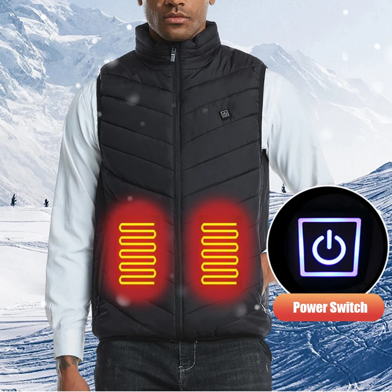 2020 Smart Self-heating Jacket Vest Cotton-padded Clothes Solid Winter Warm Sleeveless Vest Men's USB Charging Men Clothing 8XL
2020 Smart Self-heating Jacket Vest Cotton-padded Clothes Solid Winter Warm Sleeveless Vest Men's USB Charging Men Clothing 8XL