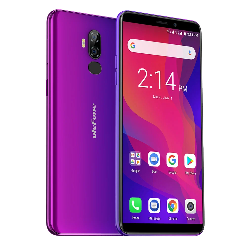 Ulefone power 3L Android 8 1 6 0 'ཎ:9 HD + 6350mAh Мобильный телефон MT6739 четырехъядерный NFC OTG 16GB 2GB