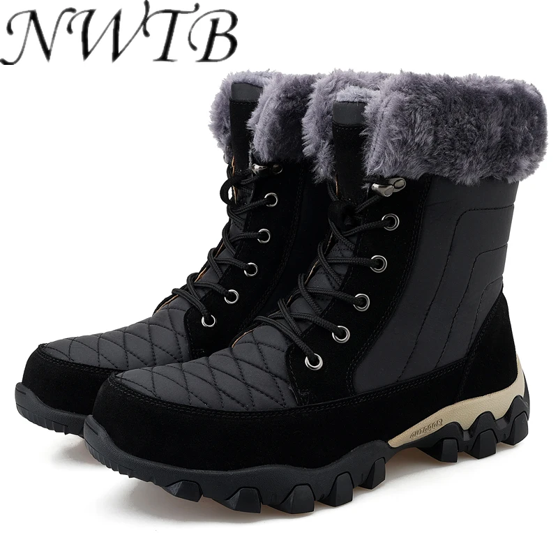 Men Boots Lightweight Winter Shoes Luxury Brand Men Boots with Fur Vintage High Winter Shoes Warm Plush Man Snow Boots Fashion 
Men Boots Lightweight Winter Shoes Luxury Brand Men Boots with Fur Vintage High Winter Shoes Warm Plush Man Snow Boots Fashion