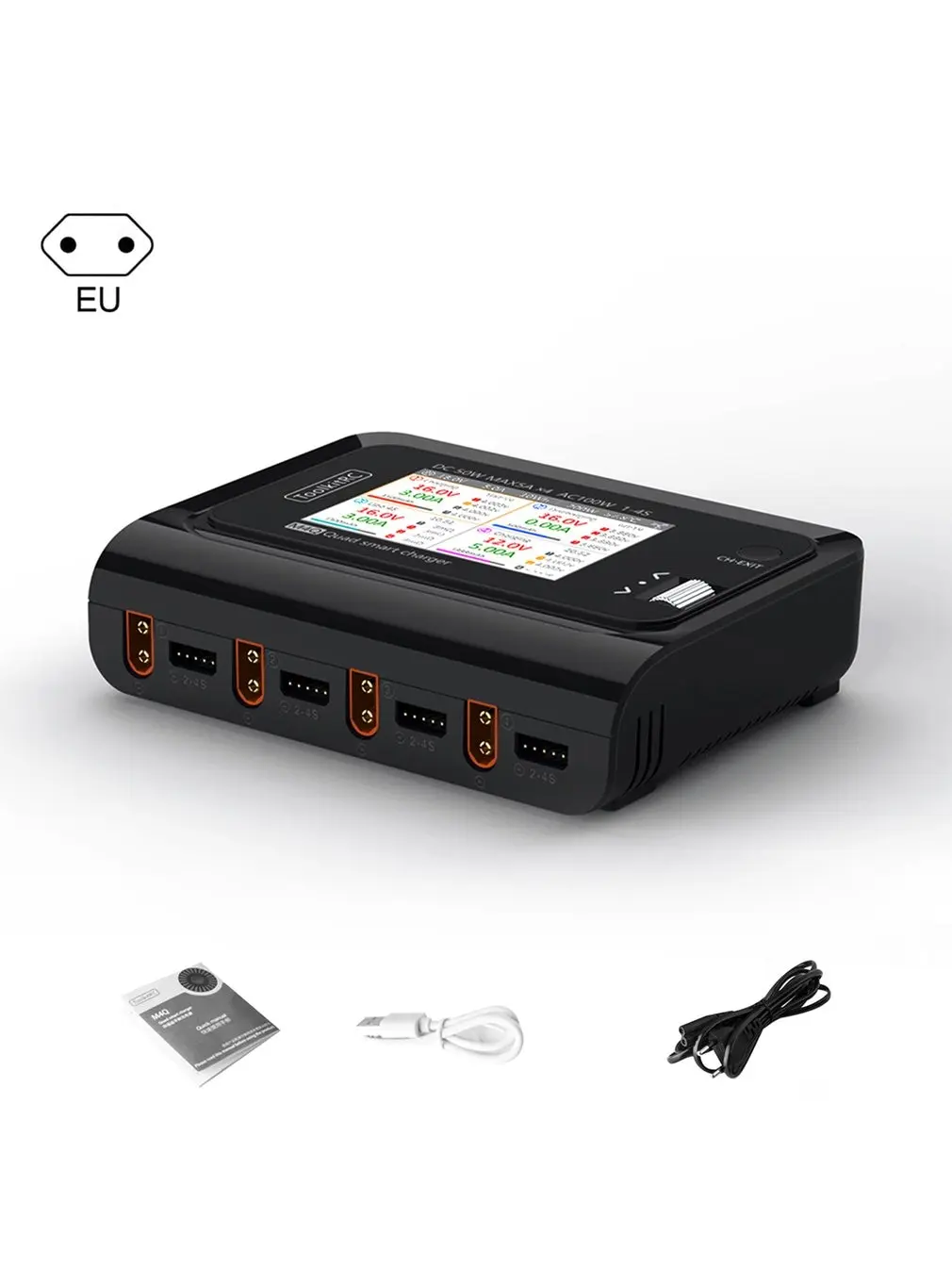 ToolkitRC M4Q DC 50 Вт 5A 1-4S AC 100 Вт 4 порта XT60 DC умное зарядное устройство IPS яркий прозрачный широкоугольный дисплей версия с вилкой европейского стан...
ToolkitRC M4Q DC 50 Вт 5A 1-4S AC 100 Вт 4 порта XT60 DC умное зарядное устройство IPS яркий прозрачный широкоугольный дисплей версия с вилкой европейского стан...