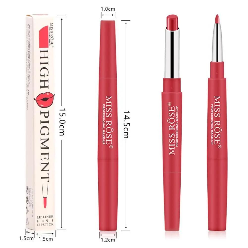 2 in 1 lip liner 20 matte color matte lipstick double lipstick water dwaterproof head makeup matte lip cosmetics red O6L2
2 in 1 lip liner 20 matte color matte lipstick double lipstick water dwaterproof head makeup matte lip cosmetics red O6L2