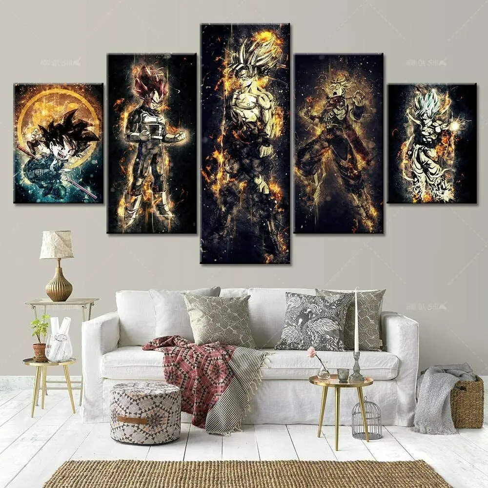 Home Decor Picture Canvas 5 Panel Super Abstract Golden Character Painting Modern Printed Poster Wall Art Living Room No Frame
Home Decor Picture Canvas 5 Panel Super Abstract Golden Character Painting Modern Printed Poster Wall Art Living Room No Frame