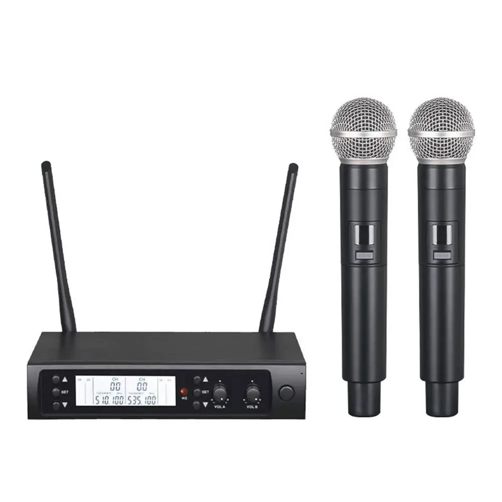 

Wireless Microphone UHF Karaoke Microphone For Adults Karaoke Cordless Microphone System U Section High-Definition Sound Quality