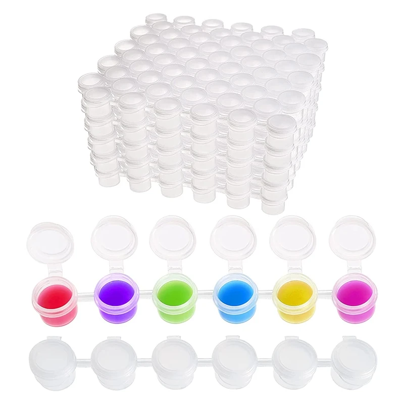 50 Strips Paint Pots Strips,300 Pots 2Ml/0.07 Oz Empty Paint Cup Pots with Lids, for Classrooms Paintings Art Festivals
50 Strips Paint Pots Strips,300 Pots 2Ml/0.07 Oz Empty Paint Cup Pots with Lids, for Classrooms Paintings Art Festivals