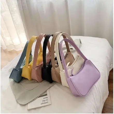 PU Leather Women Hobos Baguette Handbags Simple Design Ladies Small Underarm Shoulder Bags Tote Clutch Female Fashionable Purses 
PU Leather Women Hobos Baguette Handbags Simple Design Ladies Small Underarm Shoulder Bags Tote Clutch Female Fashionable Purses