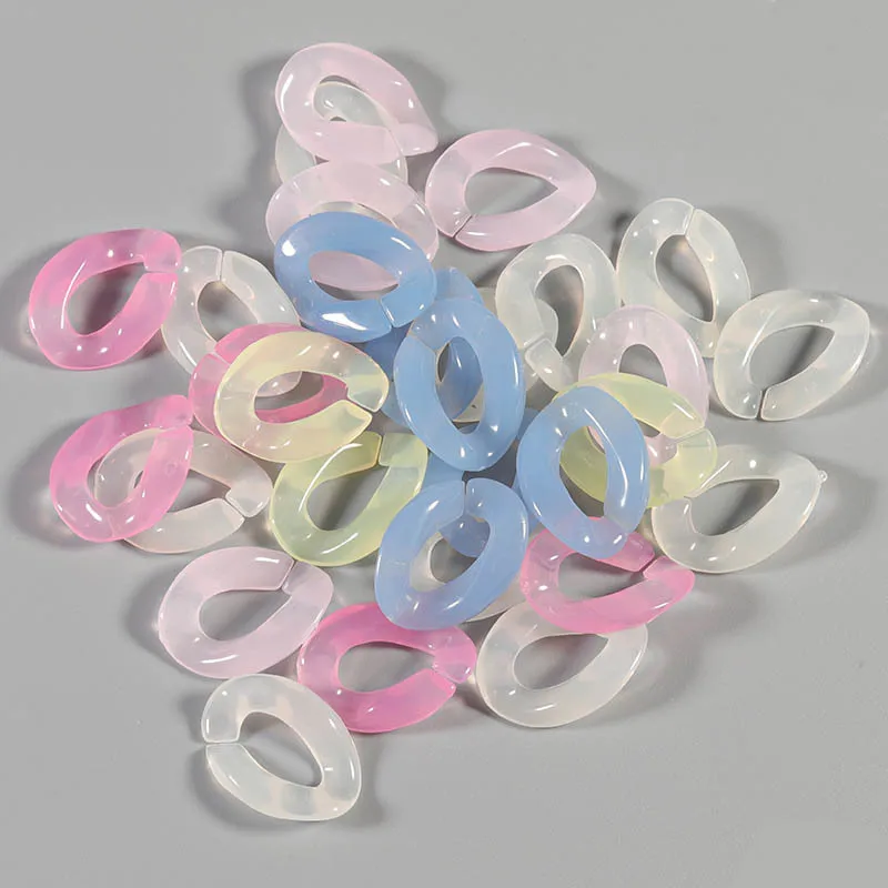 50pcs/lot 17x23mm Acrylic Chain Buckle Candy Colored Plastic Chain DIY Bracelet Key Chain Jewelry Pendant Resin Chains
50pcs/lot 17x23mm Acrylic Chain Buckle Candy Colored Plastic Chain DIY Bracelet Key Chain Jewelry Pendant Resin Chains