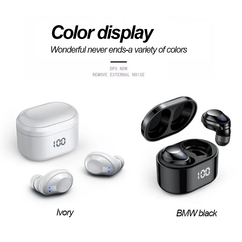 Bluetooth-compatible Earphone Wireless Headphone Stereo Headset Sport Earbuds Microphone With Charging Box For Smartphone
Bluetooth-compatible Earphone Wireless Headphone Stereo Headset Sport Earbuds Microphone With Charging Box For Smartphone