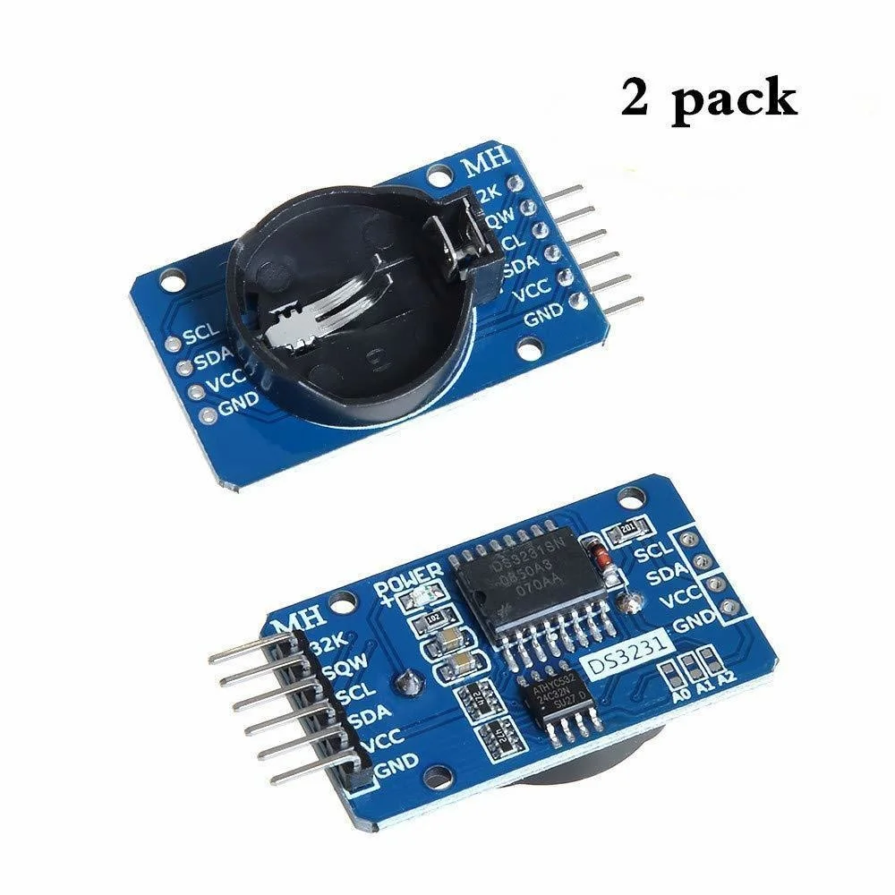 

2pcs Ds3231 At24c32 Iic High Precision Real Time Clock Module 3.3v To 5.5v For Raspberry Pi And Arduino Beats Ds1307