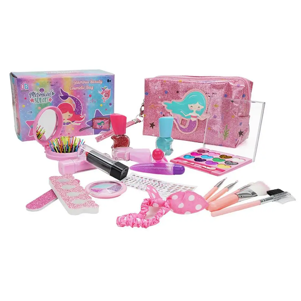 22PCS Children's Makeup Set Safe Washable Mermaid Playhouse Toy With Safety Mirror Packaging Gift For Kids Gift Beauty Mini Box
22PCS Children's Makeup Set Safe Washable Mermaid Playhouse Toy With Safety Mirror Packaging Gift For Kids Gift Beauty Mini Box