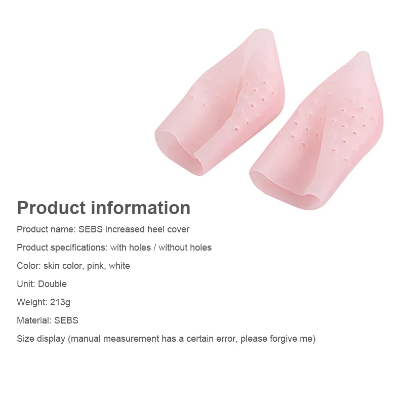 3cm Invisible Height Increase Socks Women Men Heel Pads Silicone Gel Lift Insoles Increase Silicone Insoles Foot Skin Care Tool
3cm Invisible Height Increase Socks Women Men Heel Pads Silicone Gel Lift Insoles Increase Silicone Insoles Foot Skin Care Tool