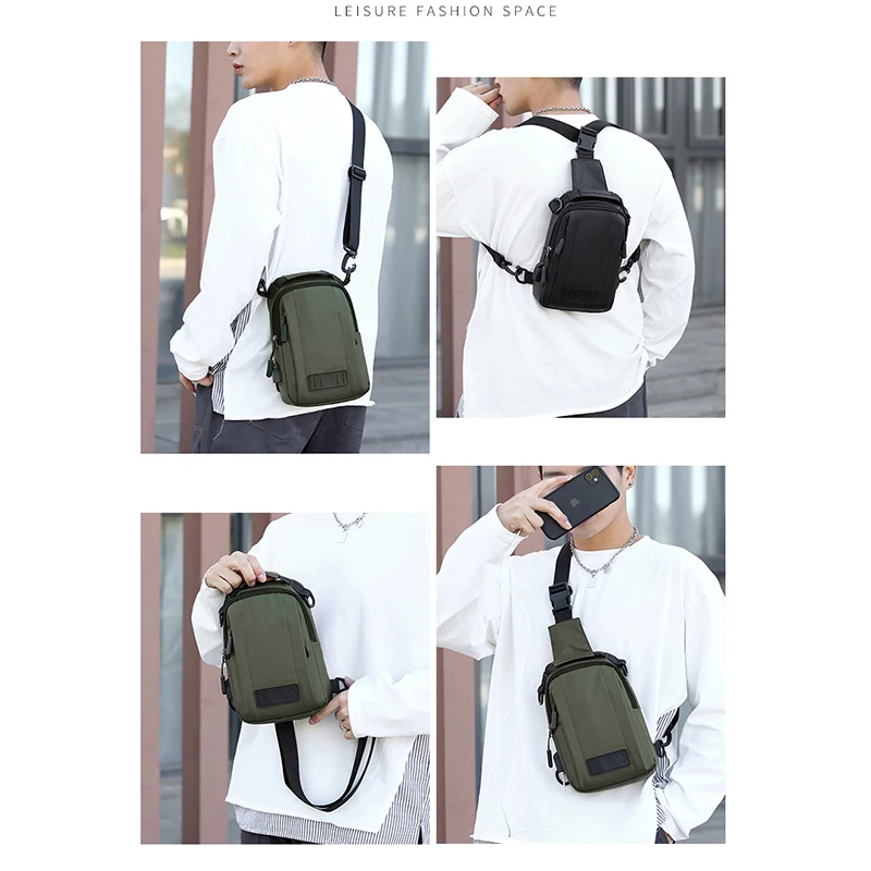 New Cross-body Bag Multi-functional Fashion Chest Bag Waterproof Nylon Man USB Charging Adjustable Strap Shoulder Bag 
New Cross-body Bag Multi-functional Fashion Chest Bag Waterproof Nylon Man USB Charging Adjustable Strap Shoulder Bag
