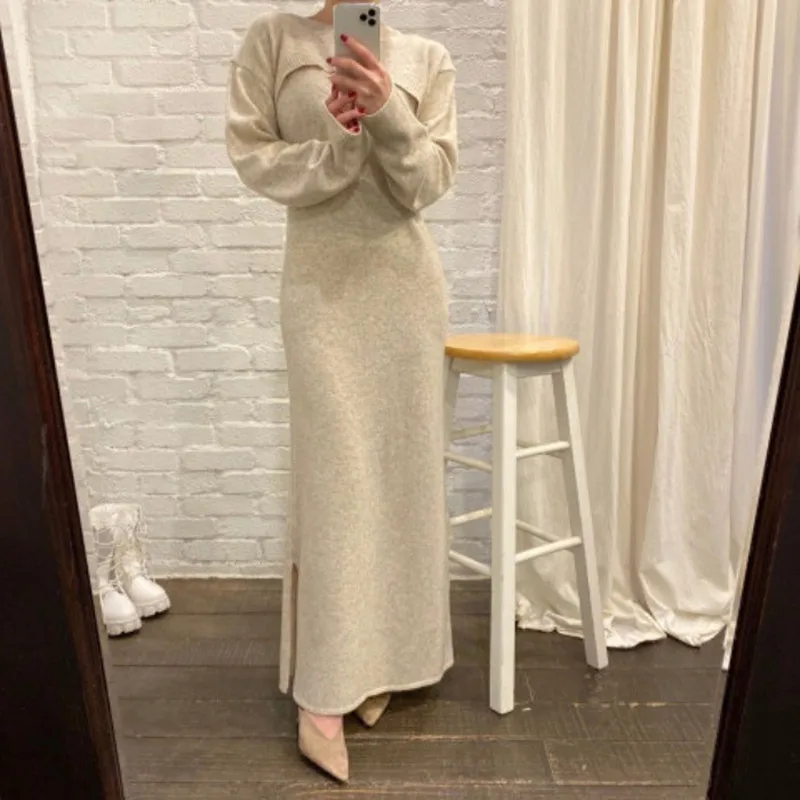 Korean Two-Piece Suit Woman'S Dress 2021 Spring Autumn Lady Long Sleeve Hedging Dresses Vintage Sexy Dress Women Elegant Dress
Korean Two-Piece Suit Woman'S Dress 2021 Spring Autumn Lady Long Sleeve Hedging Dresses Vintage Sexy Dress Women Elegant Dress