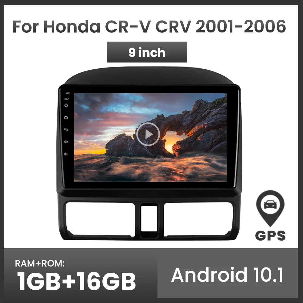 9'' Android 10.1 1+16GB Radio GPS Navi Stereo for Honda CRV 2001-2006 Car Stereo Radio Player Navigation Audio Multimedia Video
9'' Android 10.1 1+16GB Radio GPS Navi Stereo for Honda CRV 2001-2006 Car Stereo Radio Player Navigation Audio Multimedia Video
