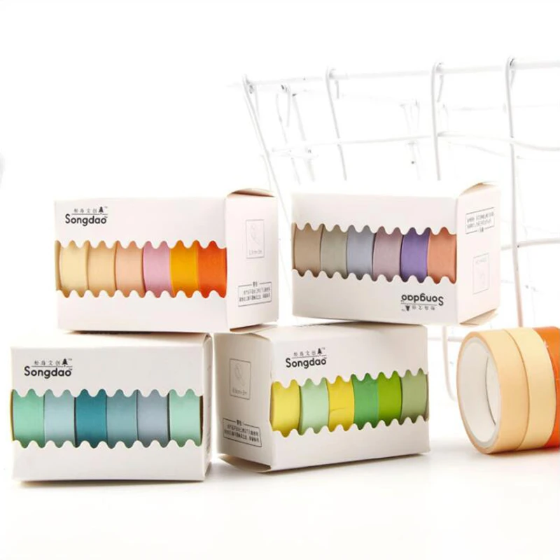 Forest Pure Color Washi Tape Sticky Decorative Masking Paper Tape Set DIY Decoration Office Stationery Scrapbook 6PCS/Pack
Forest Pure Color Washi Tape Sticky Decorative Masking Paper Tape Set DIY Decoration Office Stationery Scrapbook 6PCS/Pack