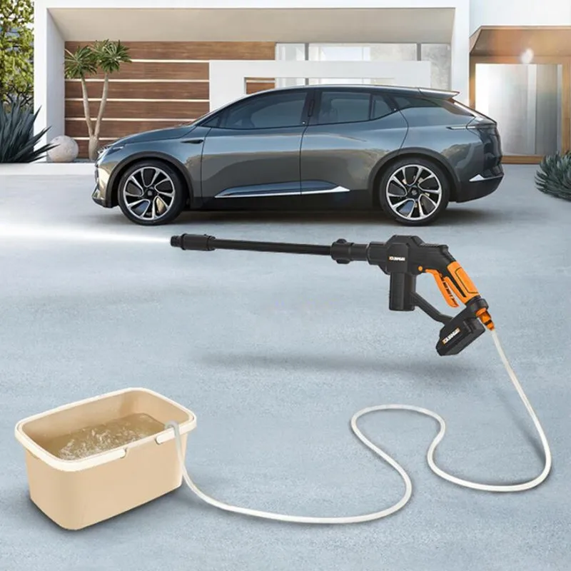 High Pressure Car Washer Wireless Wash Spray Gun Portable Water Rechargeable Lithium Battery Artifact | Бытовая техника