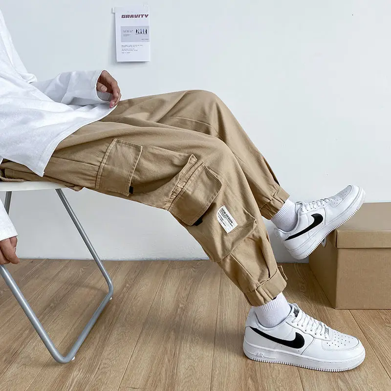 Autumn Men's Casual Oversize Pants Korean Streetwear Loose Straight Man Embroidered Trousers Male Fashion Cargo Pants
Autumn Men's Casual Oversize Pants Korean Streetwear Loose Straight Man Embroidered Trousers Male Fashion Cargo Pants