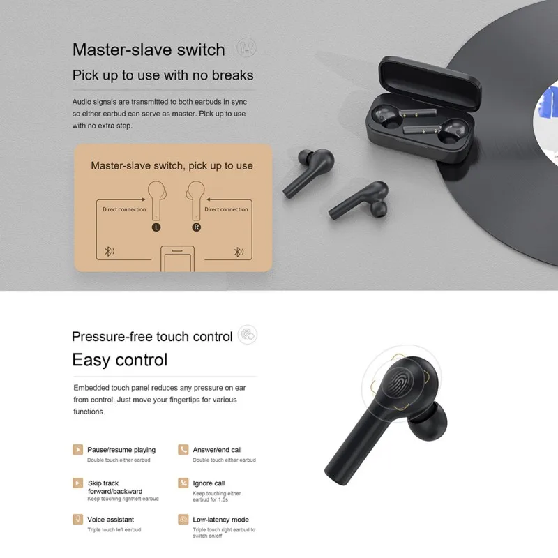 Original QCY Brand T5 Wireless Bluetooth 5.0 Earbuds Sports Running Headset Touch Control Earpieces Free Drop Shipping
Original QCY Brand T5 Wireless Bluetooth 5.0 Earbuds Sports Running Headset Touch Control Earpieces Free Drop Shipping