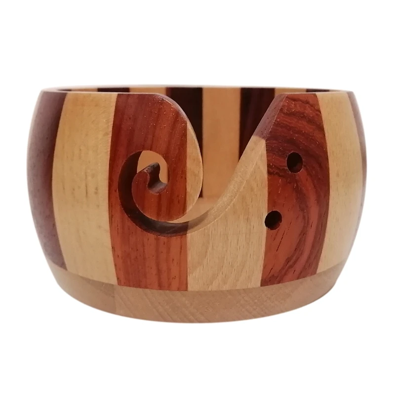 Wooden Yarn Bowl Holder Round Knitting Wool Storage Basket with Holes Handmade Craft Crochet Organizer Mother's Day Gift
Wooden Yarn Bowl Holder Round Knitting Wool Storage Basket with Holes Handmade Craft Crochet Organizer Mother's Day Gift