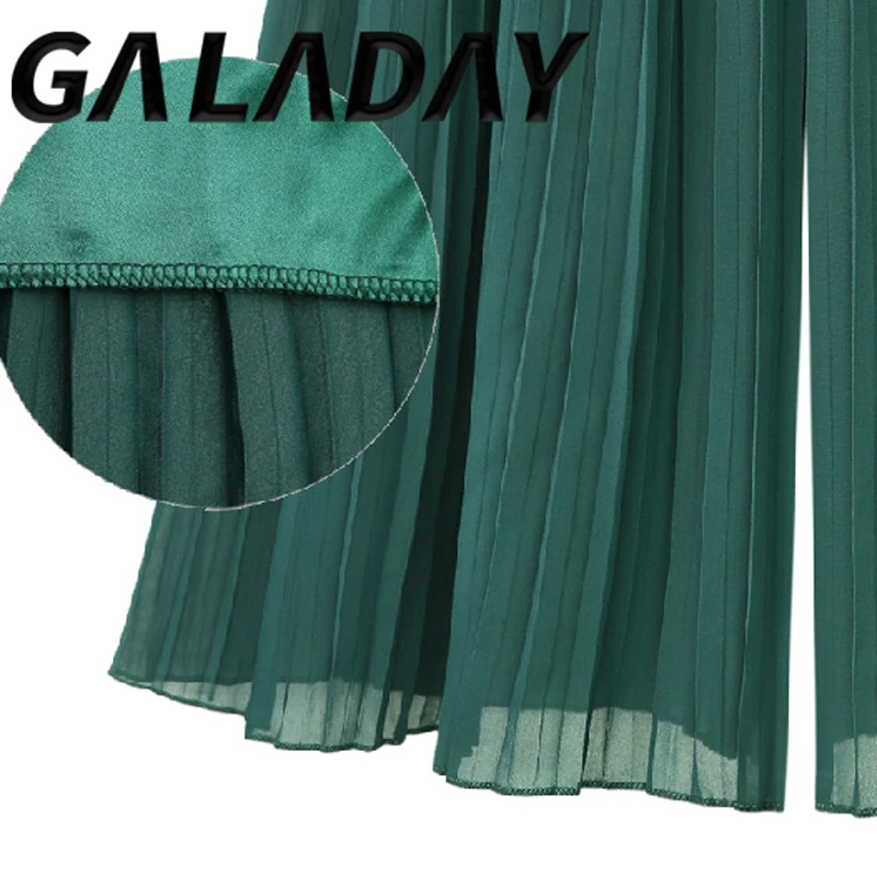 Galaday Women's Pants Summer New Style Fashion Casual Solid Color Pleated Micro-Flare Wide-Leg Pants Women Trousers for Female
Galaday Women's Pants Summer New Style Fashion Casual Solid Color Pleated Micro-Flare Wide-Leg Pants Women Trousers for Female