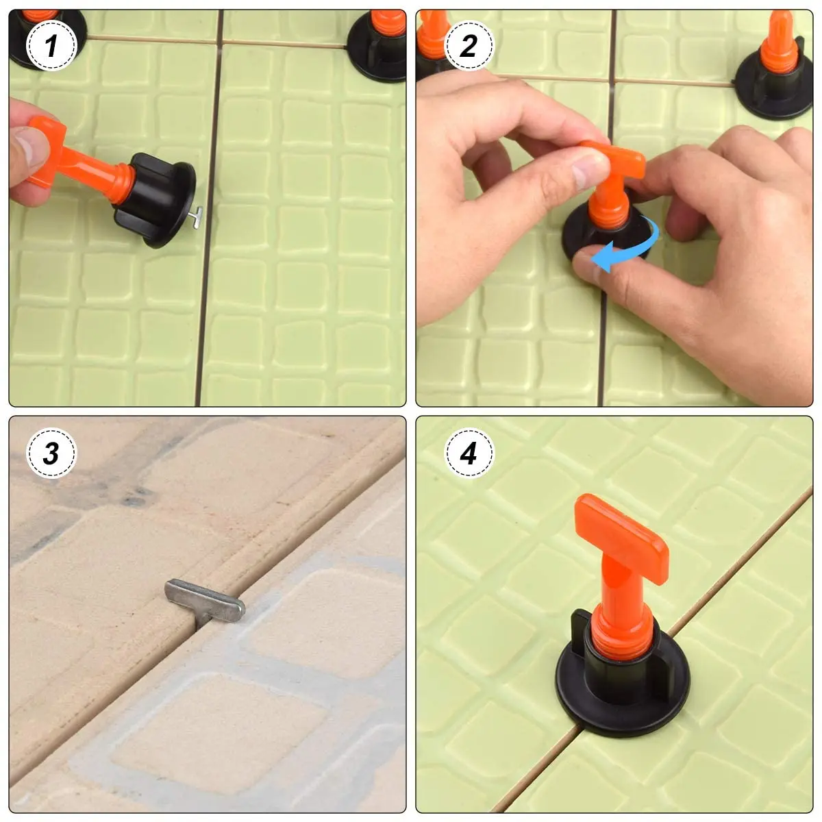 50Pcs Tile Leveling System Reusable Tiles Leveler Spacers With Special Wrench For Building Walls Floors Alignment Spacers
50Pcs Tile Leveling System Reusable Tiles Leveler Spacers With Special Wrench For Building Walls Floors Alignment Spacers